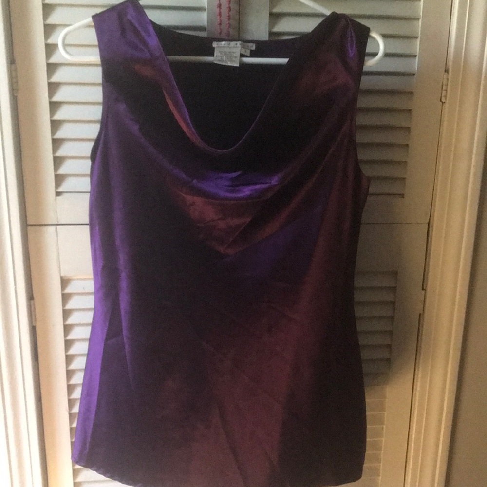 Silky purple tank